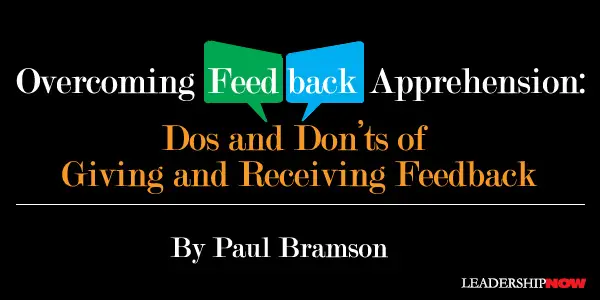 Overcoming Feedback Apprehension