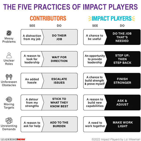 Five Practices of Impact Players