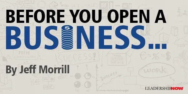 Before you open a business